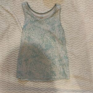 blue and white tank top good for gym or to wear around the house or school